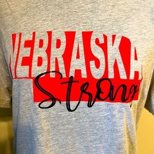 Nebraska Strong Tee Size L